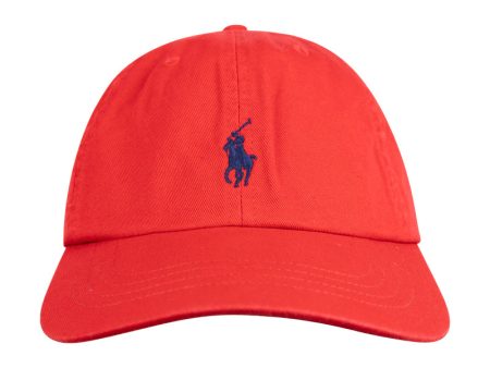 Ralph Lauren Polo Cotton Chino Cap - Red on Sale