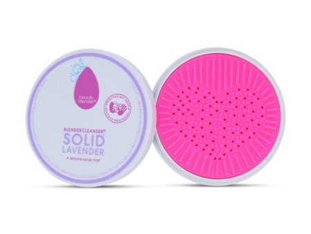 Beautyblender Blendercleanser Solid Lavender + Silicone Scrub Mat Fashion