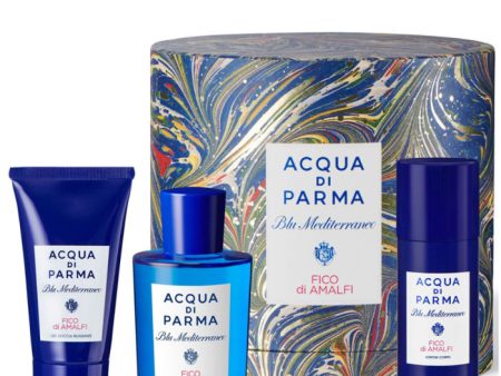 Acqua di Parma Blu Mediterraneo - Fico di Amalfi Gift Set 75ml EDT + 40ml Shower Gel + 50ml Body Lotion Fashion