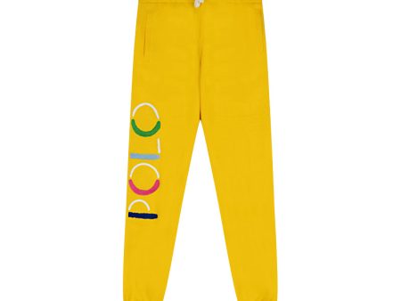 Ralph Lauren Polo Fleece Joggers Yellow Discount