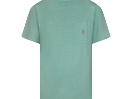 Ralph Lauren Polo Classic Fit Cotton Pocket T-shirt Green For Him Sale