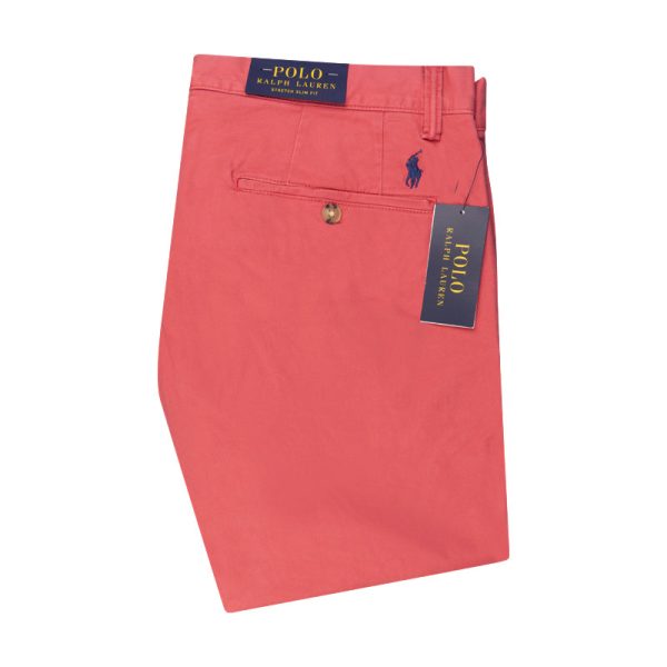 Ralph Lauren Polo Washed Men s Stretch Slim Fit Chino Trousers Nantucket Red For Cheap