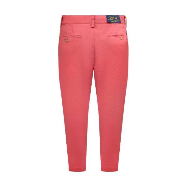 Ralph Lauren Polo Washed Men s Stretch Slim Fit Chino Trousers Nantucket Red For Cheap