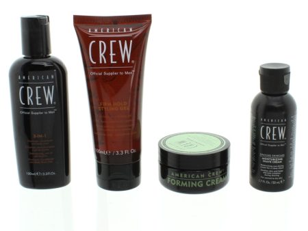 American Crew Shampoo Shaving Cream Face Cream Hair Gel Set (Blemished Box) For Sale