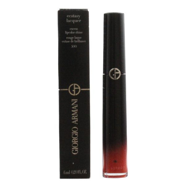 Giorgio Armani Pink Ecstasy Lacquer Lipstick Shine Vintage 500 (Blemished Box) Online Sale