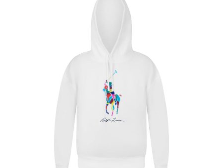 Ralph Lauren Multi-Colour Polo Pony White Hoodie  Men s Hot on Sale