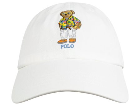 Ralph Lauren Polo Bear Chino Cap White One Size Cheap