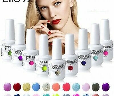 Elite99 UV LED Colors Gel Polish Nail Lacquer Varnish Soak Off Manicure 15ML Cheap