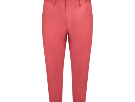 Ralph Lauren Polo Washed Men s Stretch Slim Fit Chino Trousers Nantucket Red For Cheap