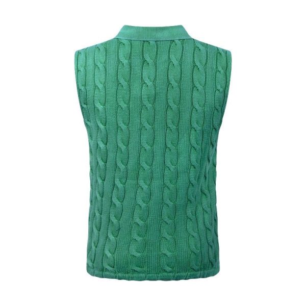 Ralph Lauren Polo Cable Knit Tank Top Green Women s Online Sale