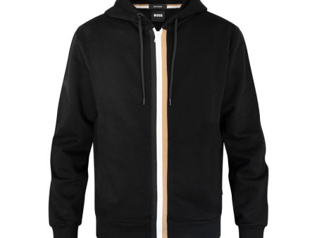 Hugo Boss Salvi 131 Sweatshirt With Zip - Black Men s For Sale