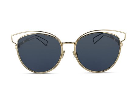 Dior Sideral 2 Gold Frame & Blue Lens Sunglasses J9KU (Ex Display) on Sale