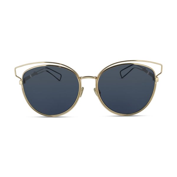 Dior Sideral 2 Gold Frame & Blue Lens Sunglasses J9KU (Ex Display) on Sale