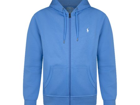 Ralph Lauren Polo Fleece Full Zip Hoodie Light Blue For Cheap