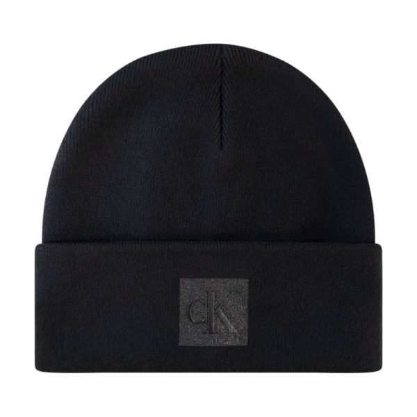 Calvin Klein Scuplted Beanie Twill Hat Black - One Size Unisex Online now