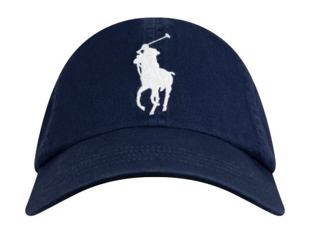 Ralph Lauren Polo Big Pony Cotton Chino Cap - Navy Online Hot Sale