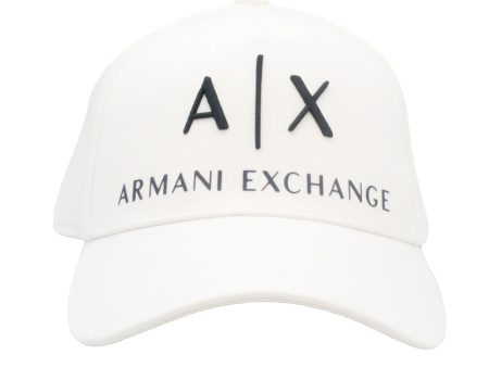 Armani Exchange White Baseball Cap Online