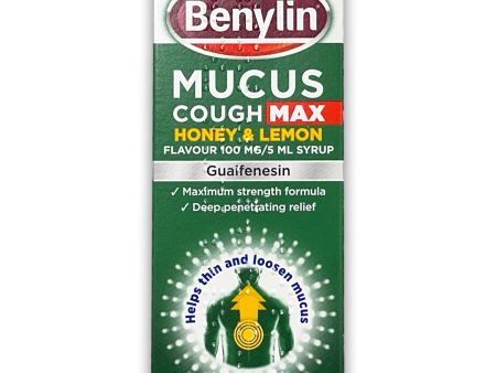 Benylin Mucus Cough MAX 100mg 5ml Syrup - Honey and Lemon on Sale