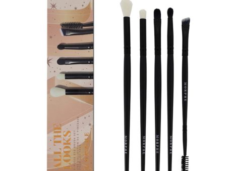 Morphe Eye Brush Set x 5 All The Looks Vegan  (Blemished Box) Discount