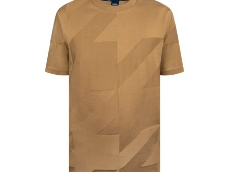 Hugo Boss Tiburt 418 T-Shirt Beige Men s Supply