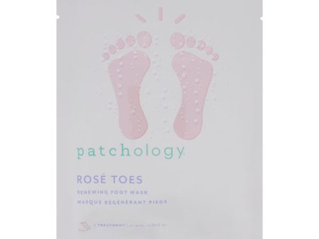 Patchology Rose Toes Renewing Foot Mask 2 x 9ml (Blemished Box) Online Sale