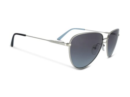 Calvin Klein Silver Pilot Sunglasses CK19103S 045 (Ex Display) Discount