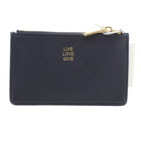 Estella Bartlett Dark Blue Card Purse  Live Love Give  Online now