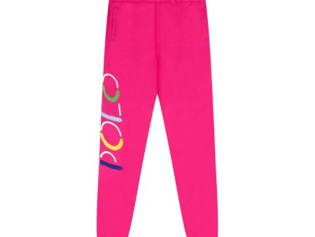 Ralph Lauren Polo Logo Terry Joggers Pink Girls Supply