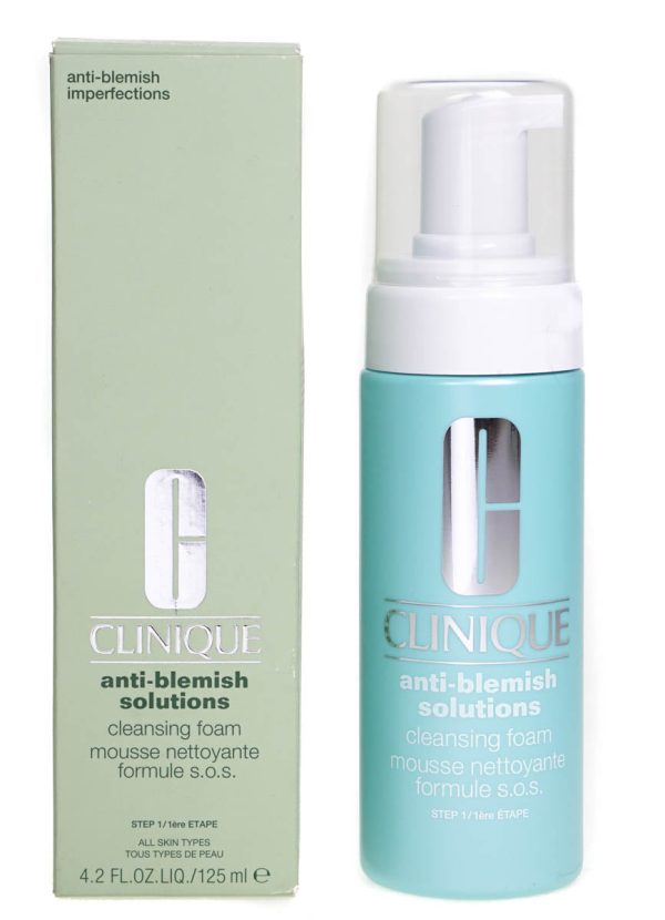 Clinique Anti-Blemish Solutions Cleansing Foam 125ml- (Blemished Box) Fashion