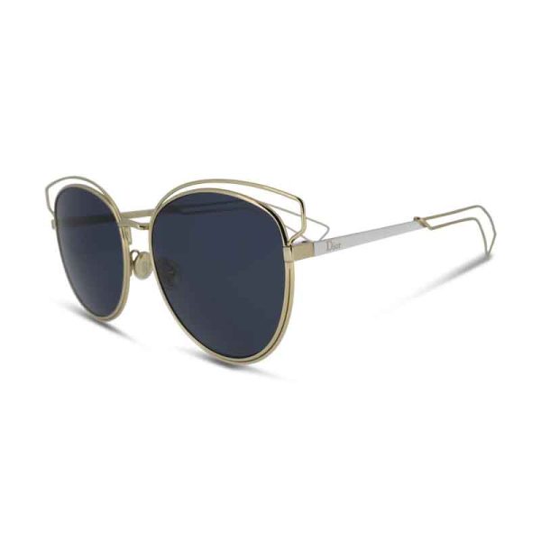 Dior Sideral 2 Gold Frame & Blue Lens Sunglasses J9KU (Ex Display) on Sale