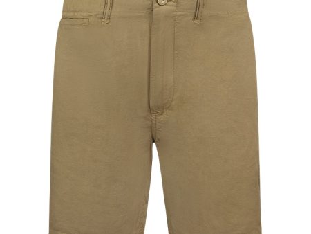 Ralph Lauren Polo Cotton Linen Chino Shorts Beige Men s For Cheap