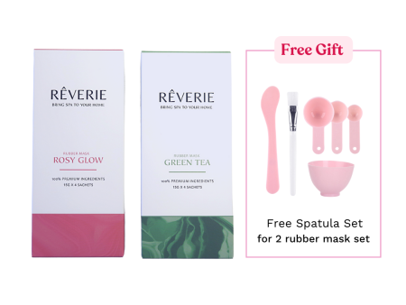 REVERIE Touch Rubber Mask (Green Tea  Rosy Glow) Cheap