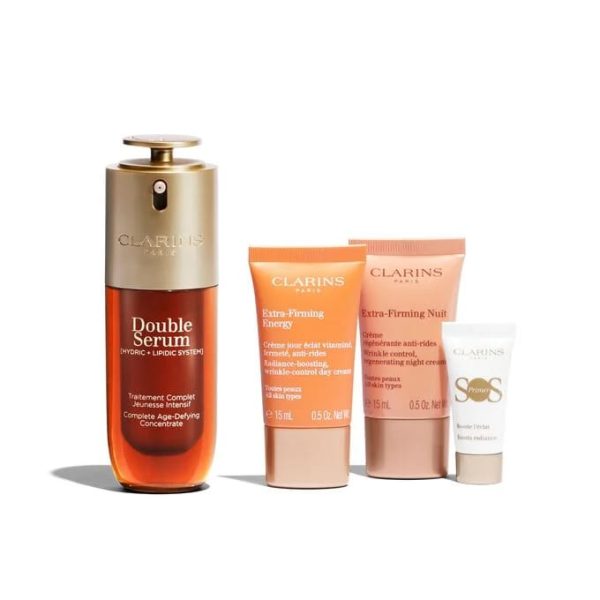 Clarins Double Serum & Extra-Firming Collection Gift Set For Sale