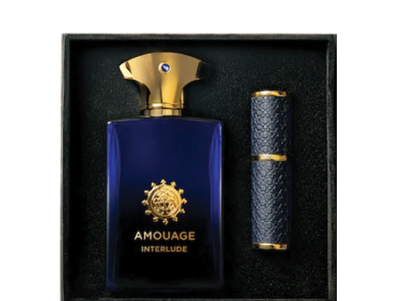 Amouage Interlude 100ml EDP + 10ml Mini EDP for Men Gift Set on Sale