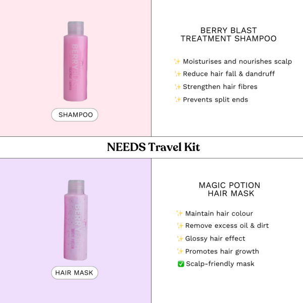 NEEDS Travel Kit Shampoo + Magic Potion (100ml & 120ml) For Discount