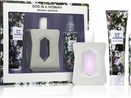 Ariana Grande God Is A Woman 100ml EDP + 100ml Body Cream + 118ml Body Spray for Women Gift Set Online now