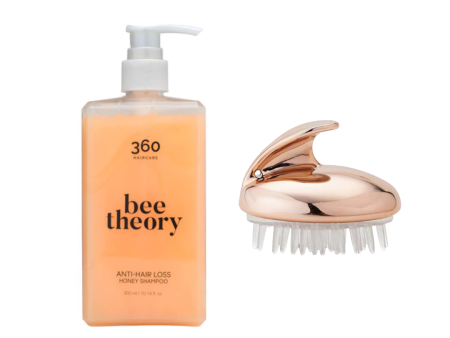 360 Haircare Bee Theory Anti-Hair Loss Shampoo & Scalp Massager Set Fashion