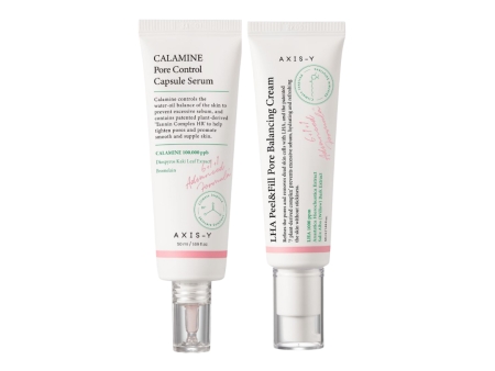 AXIS-Y CALAMINE Pore Control Capsule Serum  Axis-Y LHA Peel&Fill Pore Balancing Cream Fashion